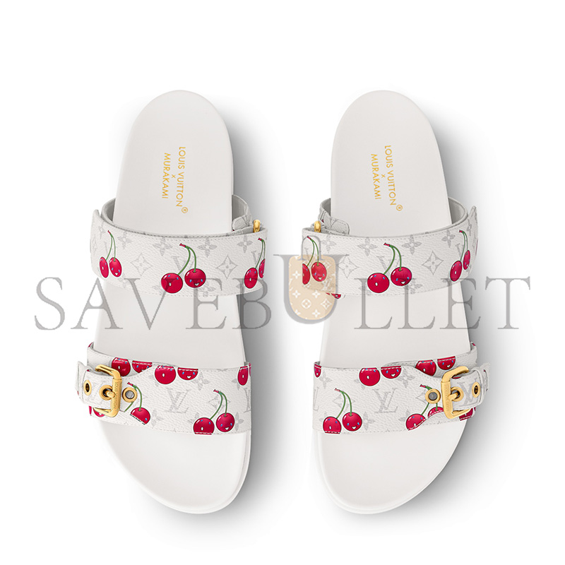 l0*is V*t0n lv x tm murakami bom dia flat comfort sandals 1ahlza